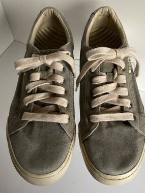 TAOS Plim Soul Grey Wash Canvas Womens Shoes Size 11